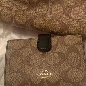 Coach New York multicolored Purse Bag+ wallet